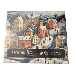 BBOLDIN Winter Street Jigsaw Puzzle 1000 Piece 50x70cm Gift